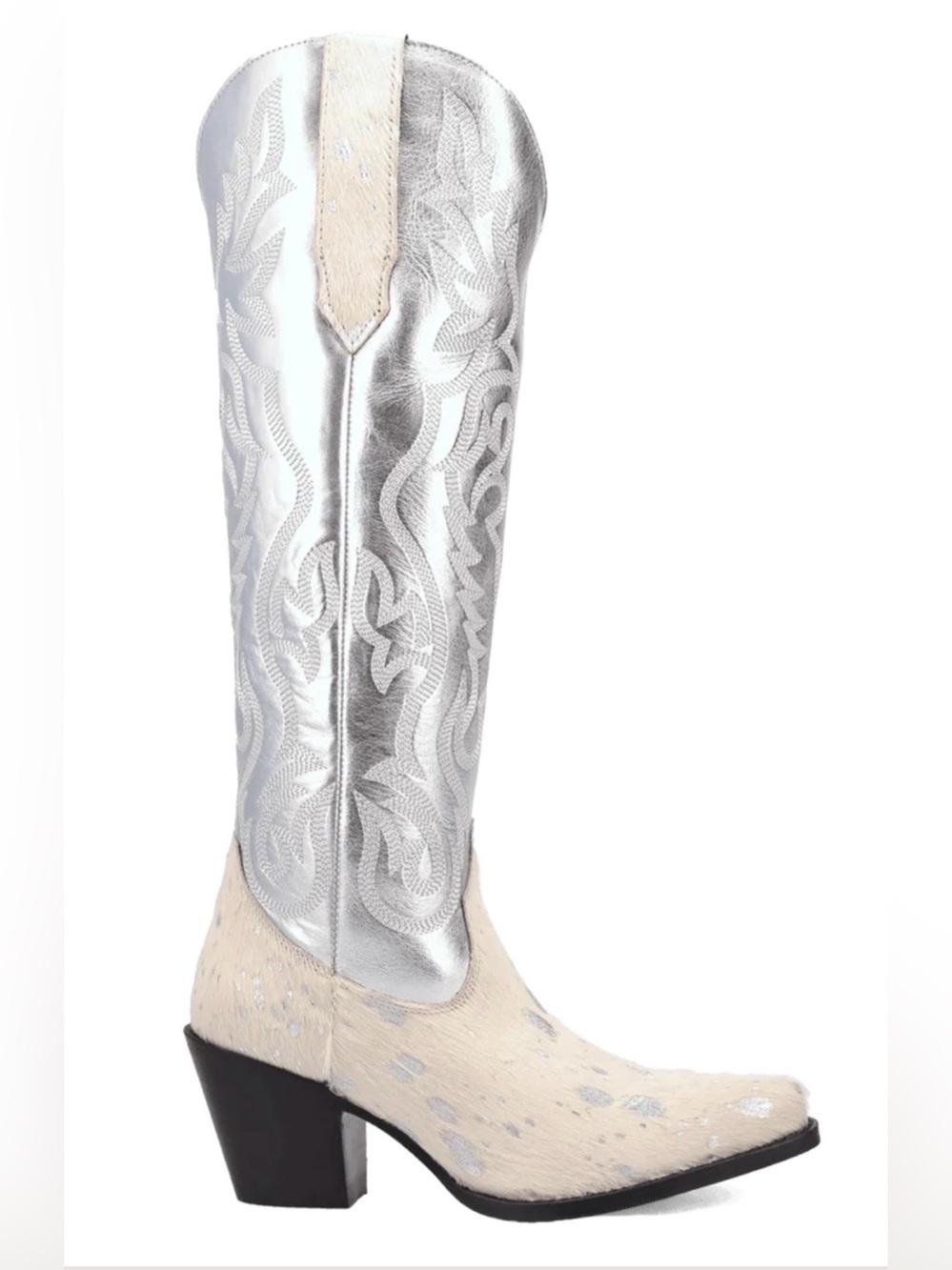 NWT Dingo Take No Bull Leather Boot / White
